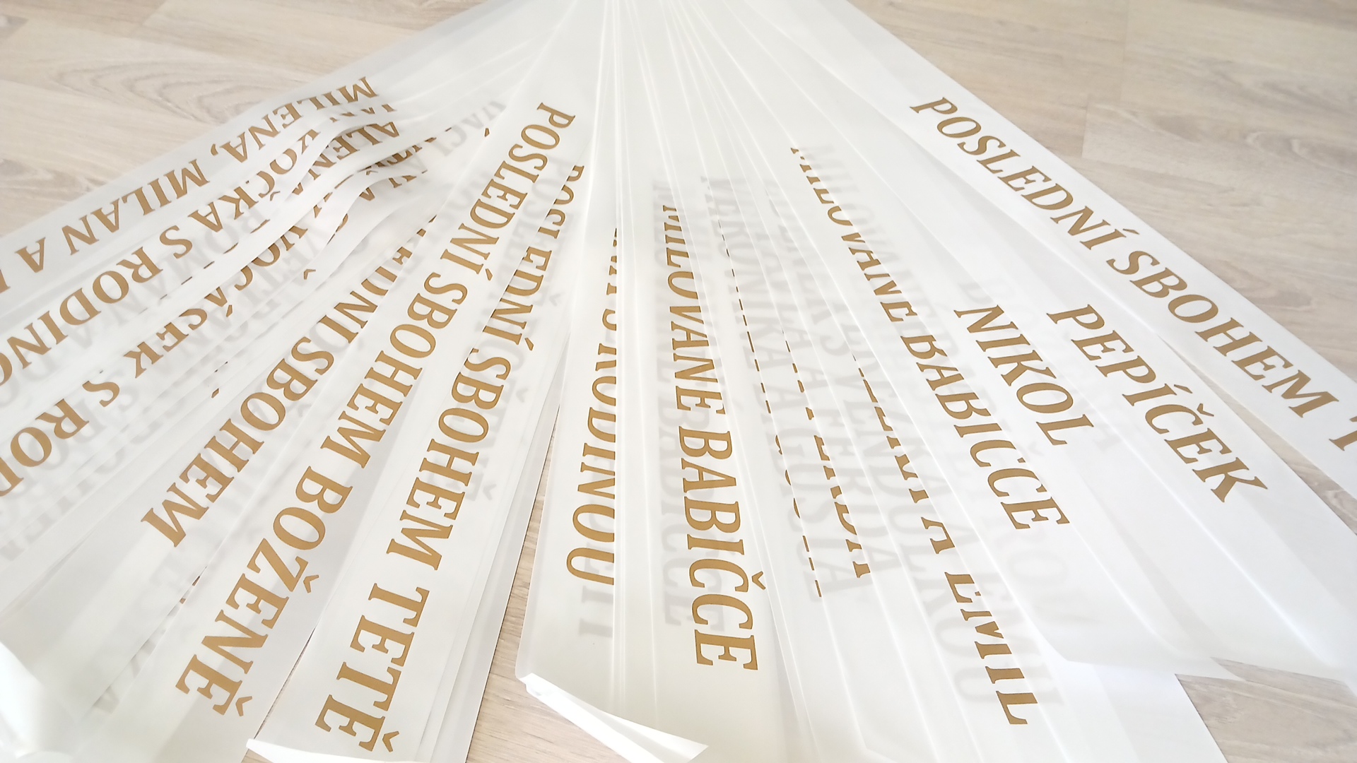 Stuha na pohřeb Praha - tisk